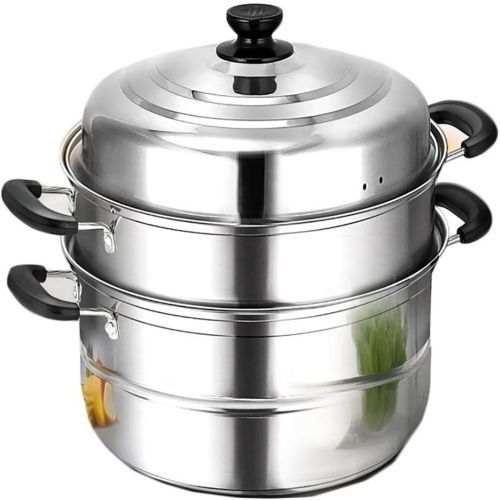 Best No Brand 3 Layer Stainless Steel Saucepan And Steamer Soup Pot ...