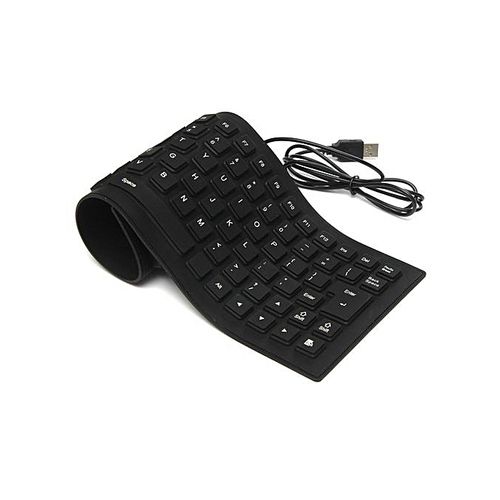 New Accessories USB Flexible Foldable Soft Touch Silicone Gel Keyboard For PC – Black	