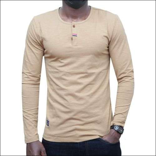 Other Men’s Long Sleeved Casual T-shirt – Cream