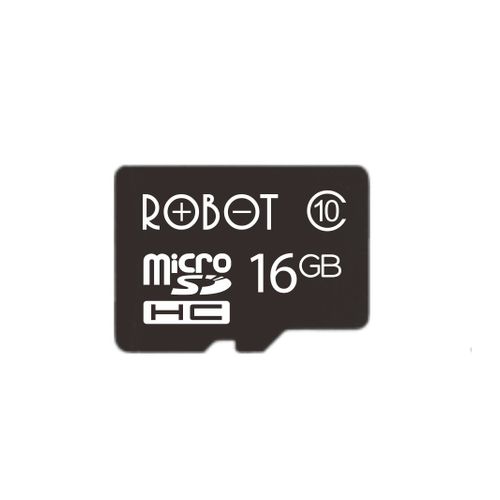 Robot 16GB Class 10 MicroSDHC Memory Card – Black