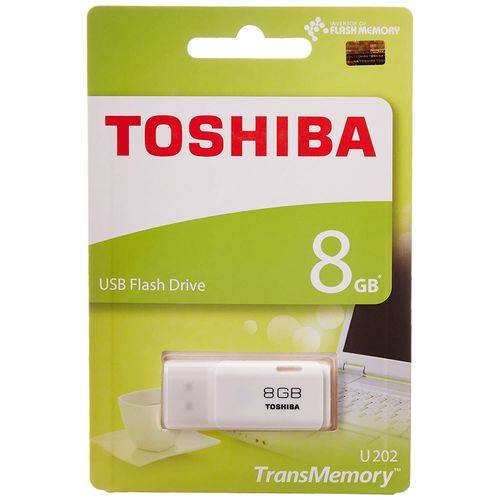 Toshiba 8Gb Strong Genuine Flash Disk White	