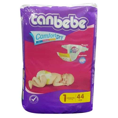 Canbebe Comfort Dry Baby Pampers – 1 Newborn * 44 pcs – 2-5kg	