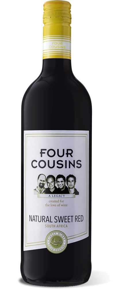 FOUR COUSINS NATURAL SWEET RED 750(ml) SWEET WINE 12 pack box