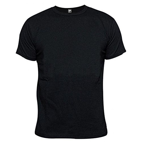 Generic Men’s Round Neck T-shirt – Black