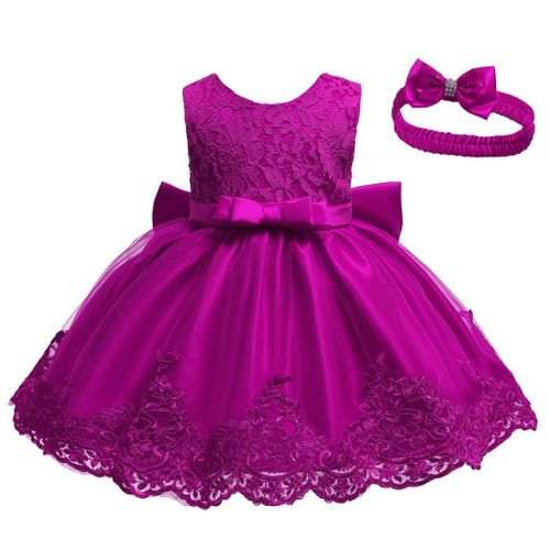 Generic Princess Kids Girls Dress Plus Headgear, Purple	