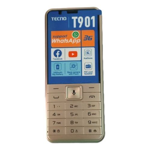 Tecno 3G Tecno T901 With 512MB ROM+256MB RAM, Whatsapp Phone- Gold	
