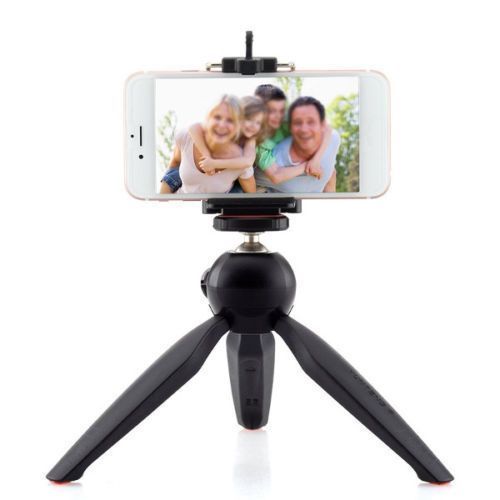 Generic Mini Camera And Phone Holder Tripod Stand – Black