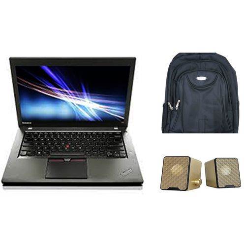 Lenovo Lenovo Refurbished 14″ Lenovo ThinkPad T450 Core i5 8GB RAM 500GB HDD Plus Bag and Speakers – Black[Not-New]	