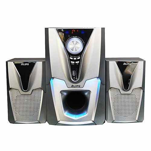 Ailipu SP-2284DC -(2.1) Hi-Fi New Model Multimedia Speaker/Woofer Box System With USB And Bluetooth Remote – Silver