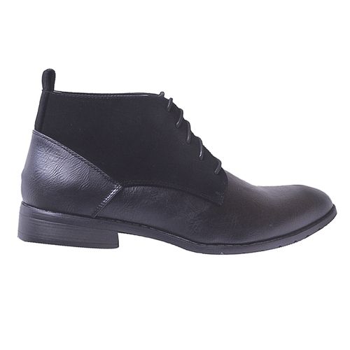 Generic Mens Lace Ankle Boots – Black