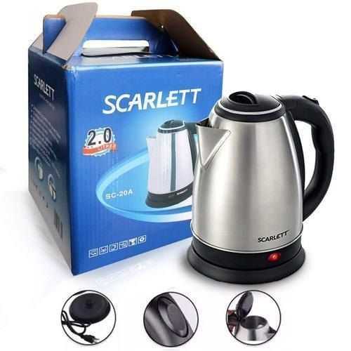 Scarlett Fast Boiling Percolator, 2 Litres – Silver,Black