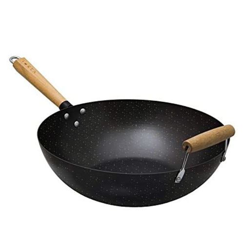 Generic Non-Sticky Deep Frying Pan – Black 32cms