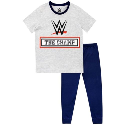 WWE Boys WWE The Champ Pajama Set – Grey, Blue	