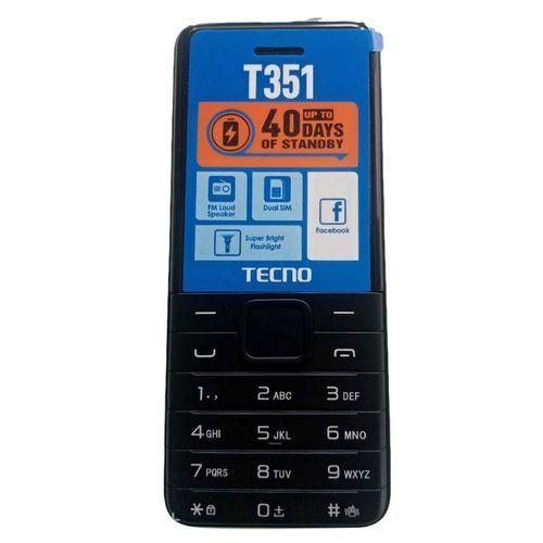 Tecno T351 Dual SIM,4MB RAM 4MB ROM 1900MAH – Black	