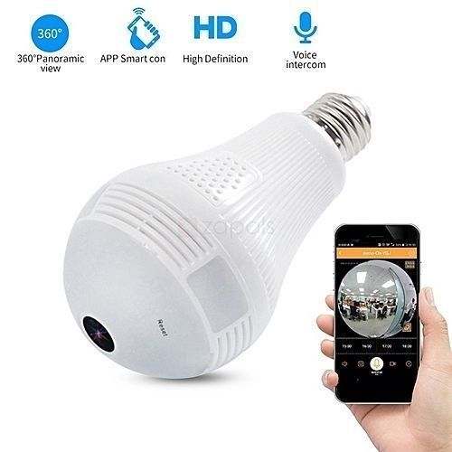 Fbi Smart Wireless Spy Camera Bulb – White