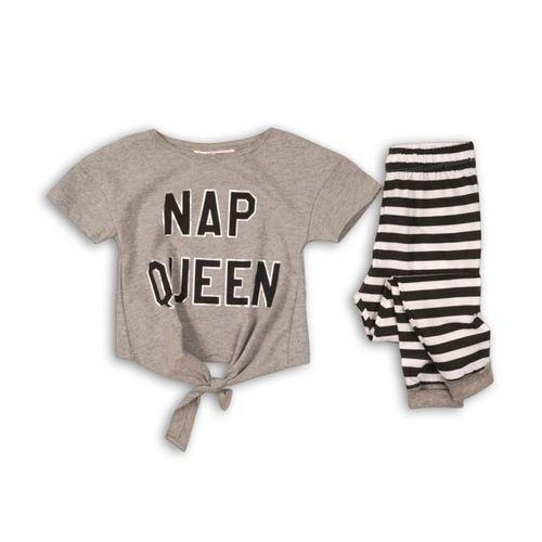 Minoti Girls Minoti Nap Queen Pajama Set – Grey,Black,White	