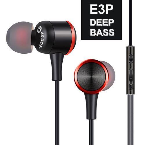 Bm In Ear Sports Bass Earphones Wired Headphones With Microphone – Black