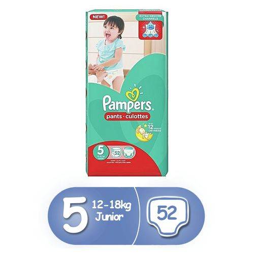 Pampers Pants Jumbo S5 (12 – 18Kg) –52pcs. Junior	