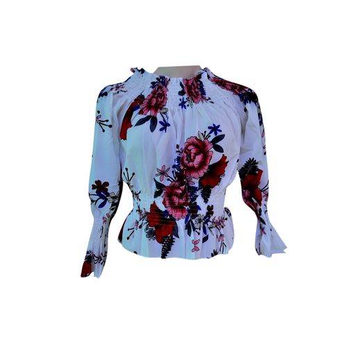 Agelex DLargge Long Sleeved Floral Top – Multi-color