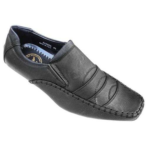 Fernando Melo Thread Designed Men’s Loafers – Black