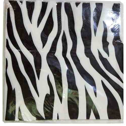 Generic Napkin Serviettes / Tissues (pack has 25 sheets) White,Black	