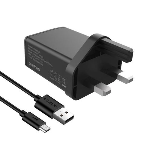 Oraimo Original Type-A Fast Charge Adapter + Usb Cable – Black