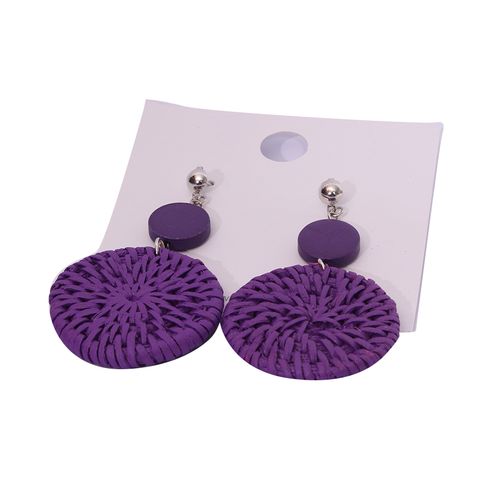 Generic Women’s African Made Earring – Purple	