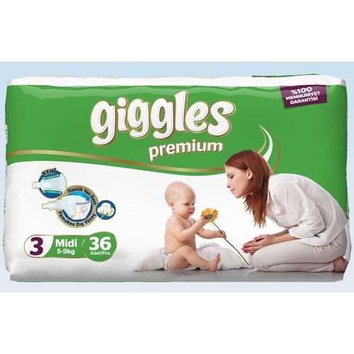 Giggles Baby Diaper Twin No:3 36 pcs	