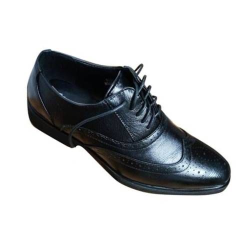 Generic Perforated Lace Up Shoes – Black