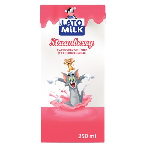 Lato Milk Pack of 24 Lato StrawBerry Flavoured Milk