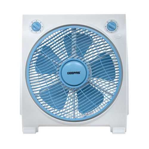 Geepas Box Fan-12 Inches – White, Gray