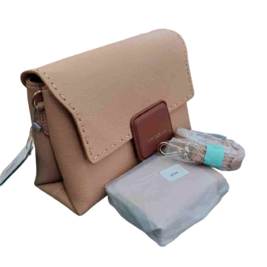 Chris Bella Hang Bag with purse - brown