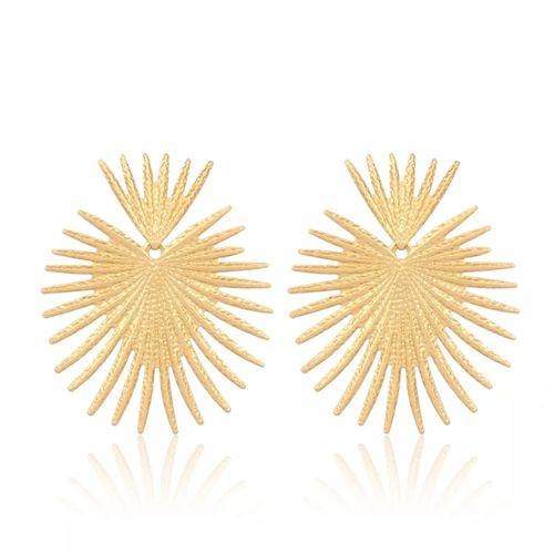 Generic Popular Fashion Jewelry Geometric Earrings-Gold