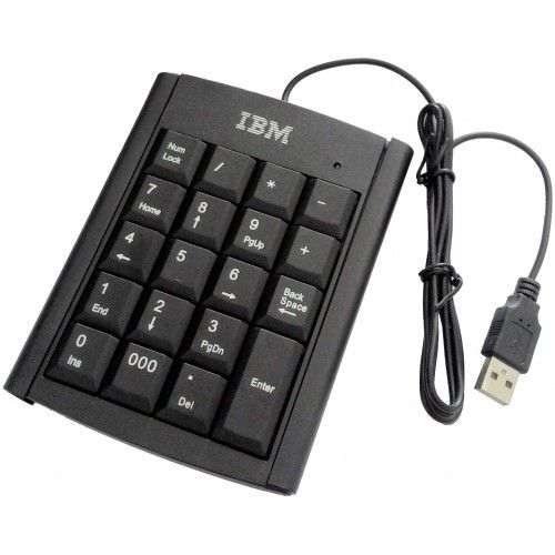 Generic USB Wired Numeric Keypad – Black