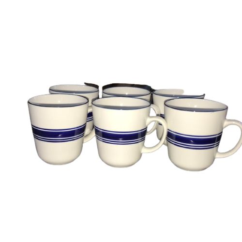 Generic 6pcs Ceramic Tea Cups, Blue