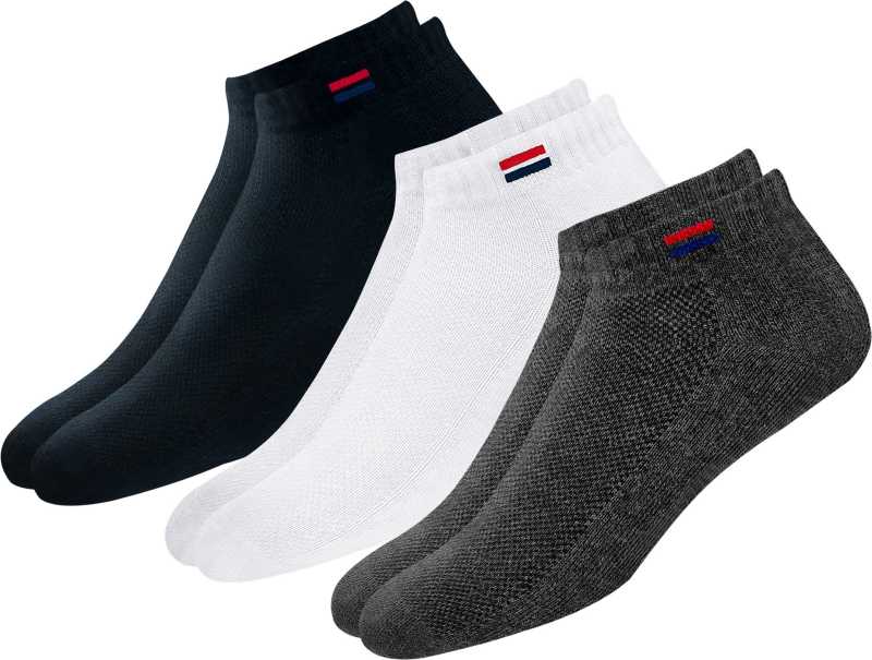Men Solid Ankle Length (Pack of 3)	