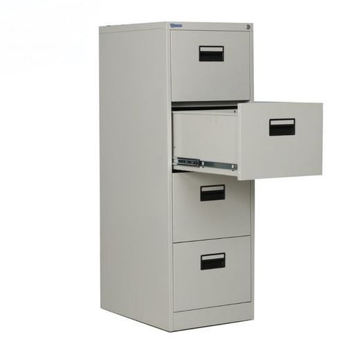 Generic Office Filling Cabinet- 4 Drawers -Grey