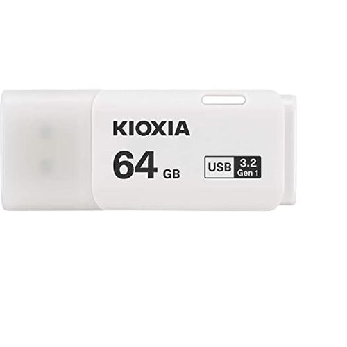 KIOXIA 64GB TransMemory USB3.2 Portable Data Flash Drive – White	