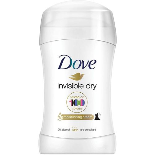 Dove Invisible Dry Deodorant Stick, Fresh & Clean Fragrance 48 Hour Protection, 40ml