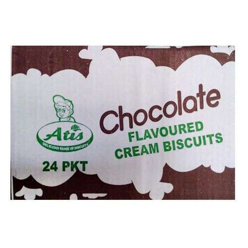 Atis Carton Of Atis Flavored Cream Biscuits Chocolate (24Pcs)