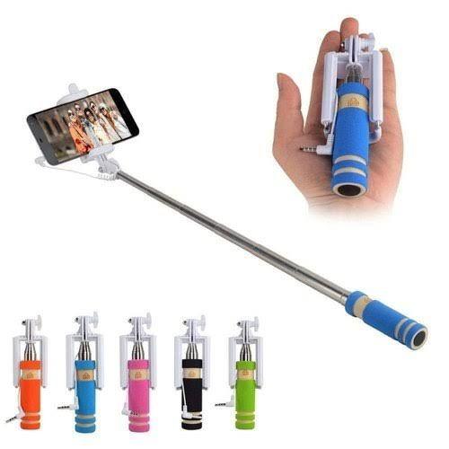 Generic Foldable Mini Monopod Selfie Stick for iphone Smartphones – multi color