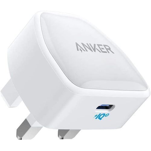 Anker Nano PowerPort 3 USB-C iPhone Fast Charger, 20W PIQ 3.0 – White