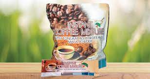 Instant coffee mixture with Tongkat Ali Powder and Maca Powder