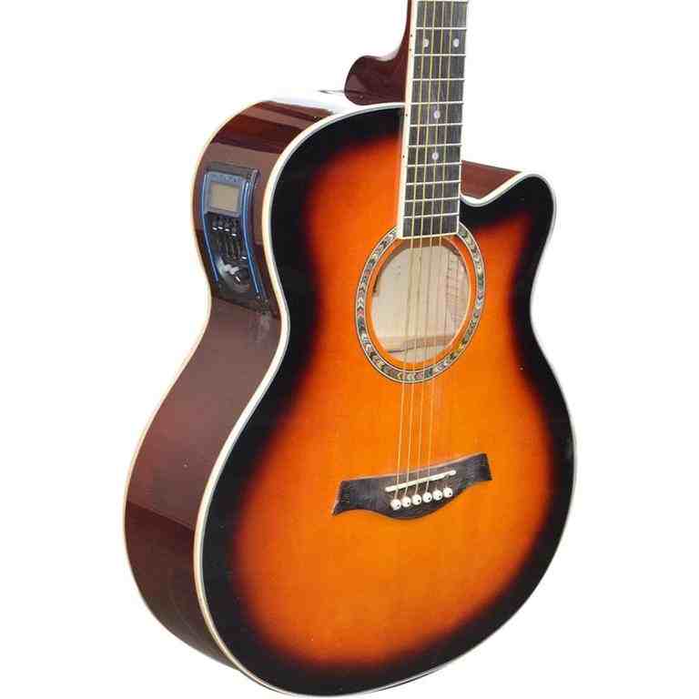 SY AUDIO Amplified Acoustic Guitar - Orange