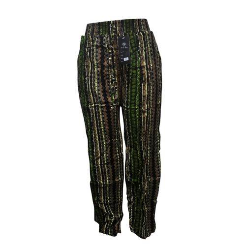 Agelex DLargge Women’s Floral Free Pants – Green, Brown