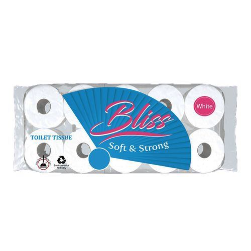 Bliss 1×10 Rolls Of Bliss Toilet Papers – White