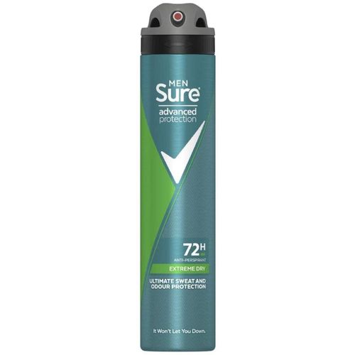 Sure Advanced Protection Strong Dry Antiperspirant Deodorant Spray, 200ml