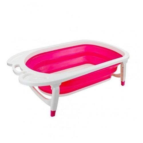 Generic Baby Folding Bathtub Basin – Pink	