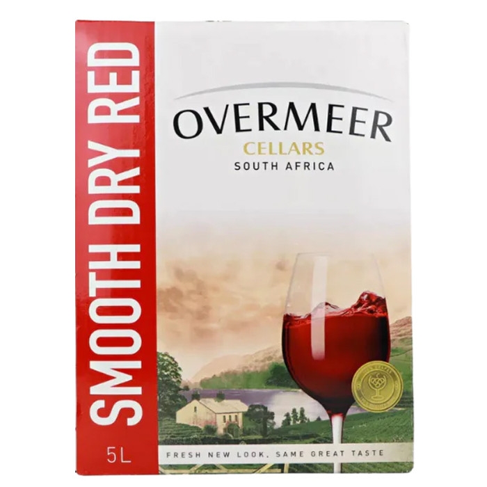 OVERMEER DRY RED 5000(5L) WINE 4 pack box