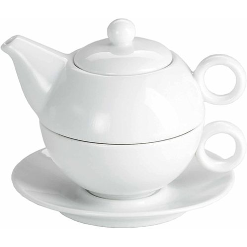 Other Food Fun Porcelain Tea for One Set Teapot – White